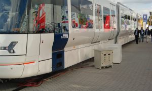 Stationäres Ladegerät 24V 100A für eine Straßenbahn (Demobetrieb)